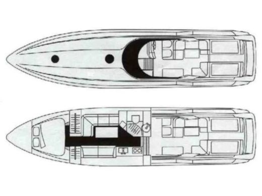 Motorboat Sunseeker 45 Apache Boat design plan