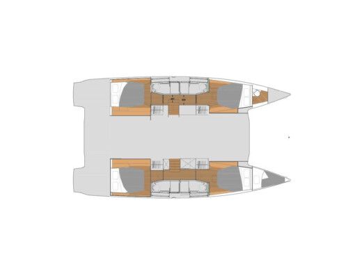 Catamaran  Elba 45 S Boat layout