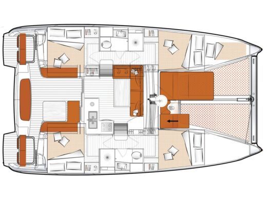 Catamaran Excess Excess 11 Boat layout