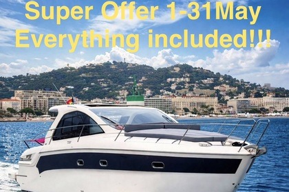 Charter Motorboat Super offer!!! Everything included skipper fuel Bavaria boat 13 meters from 2017! Cannes