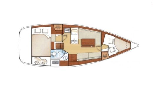 Sailboat Beneteau Oceanis 31 Boat design plan
