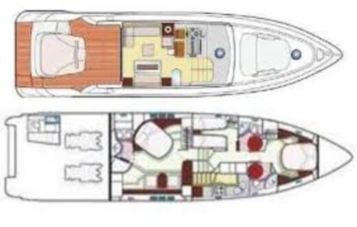 Motor Yacht Azimut 68 s hard top Azimut 68 s hard top Plan du bateau