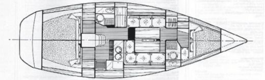 Sailboat Beneteau Oceanis 390 Boat design plan