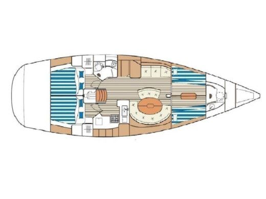 Sailboat  First 47.7 Plan du bateau