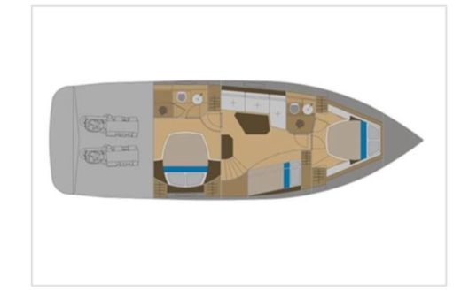 Motorboat Abbate Bruno Primatist G46 Pininfarina Plano del barco