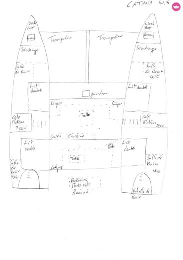 Catamaran Catana 41.5 Boot Grundriss