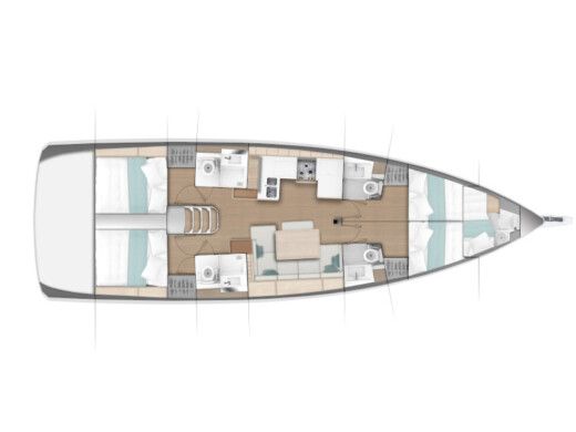 Sailboat Jeanneau Sun Odyssey 490 Boat design plan