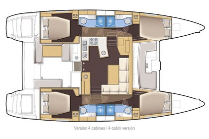 Noleggio Catamarano  Lagoon 450 Fly Lefkada