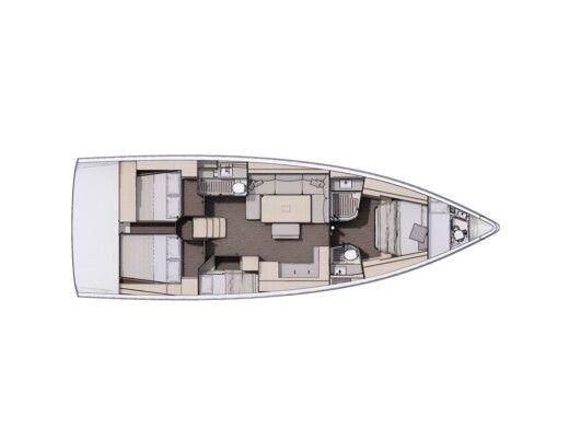 Sailboat Dufour 470 Plan du bateau