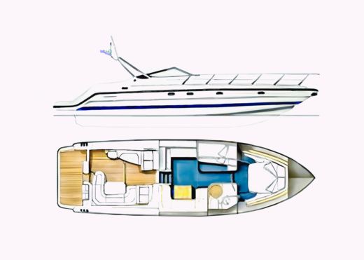 Motorboat Cranchi Cranchi Mediteranee 41f Boat design plan