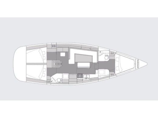 Sailboat Elan Impression 45.1 Owner version Plano del barco