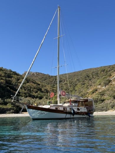 Motorboat Bodrum gulet 1970 Plattegrond van de boot