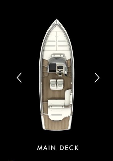 Motorboat Invictus 280 gt boat plan