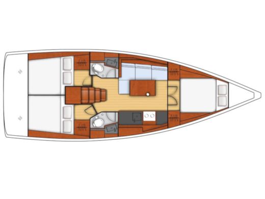 Sailboat Beneteau Oceanis 38.1 boat plan