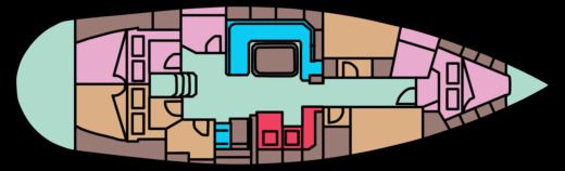 Sailboat Bavaria 49 Plano del barco