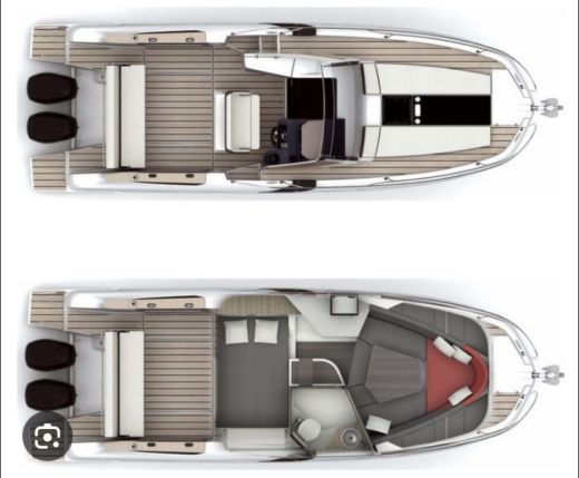 Motorboat Beneteau Flyer Boat layout