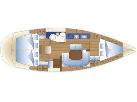 Sailboat BAVARIA 38 boat plan