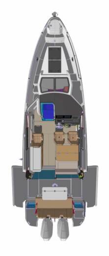 Motorboat Saxdor 320 GTC boat plan