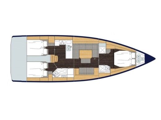 Sailboat  Bavaria C45 Style Plan du bateau