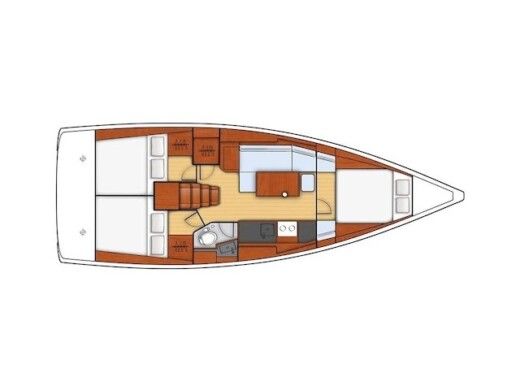 Sailboat  Oceanis 38 boat plan