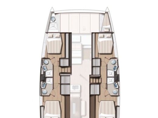 Catamaran  Bali 4.6 Plan du bateau