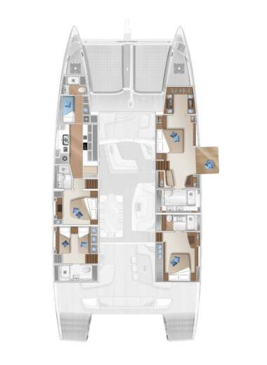 Catamaran Lagoon Lagoon Seventy 7 boat plan