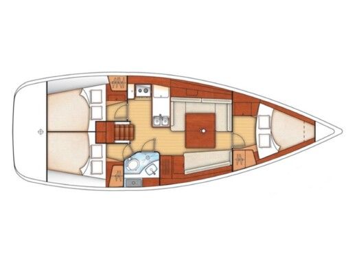 Sailboat Beneteau Oceanis 37 Boat design plan