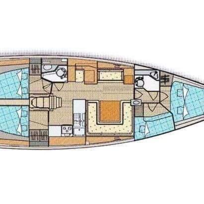 Sailboat Elan 450 performance boat plan