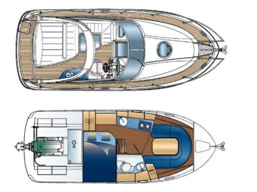 Motorboat Bavaria Bavaria 28 Sport Boat layout
