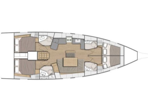 Sailboat  Sunsail 46.4 boat plan