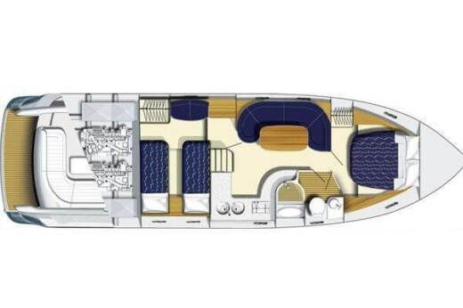 Motorboat Princess V42 boat plan