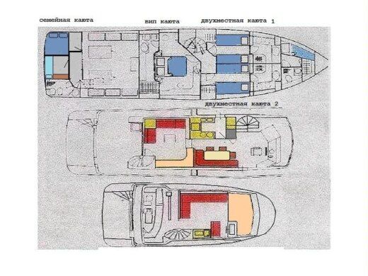 Motorboat Posillipo Technema 67 Boat design plan