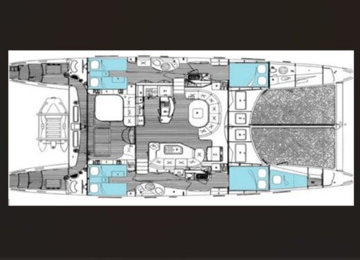 Catamaran CATANA 581 Plan du bateau