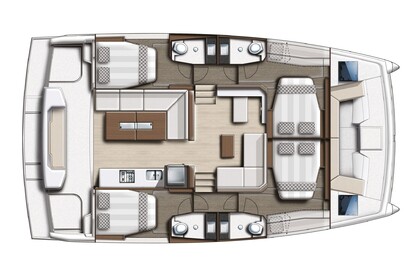 Charter Catamaran  Bali Catspace Nydri