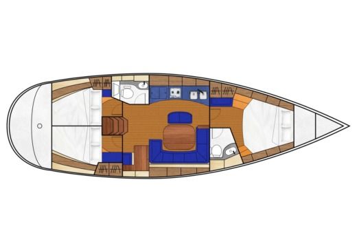 Sailboat Bavaria 44c boat plan