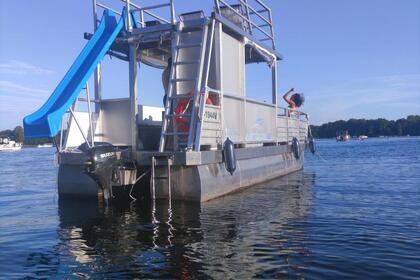 Miete Motorboot eventboote de Grillboot mit Rutsche Berlin