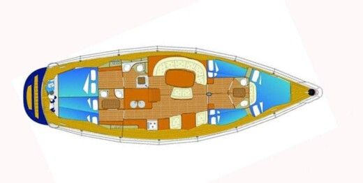 Sailboat Itinerari Settimanali Comet 50 Boat design plan
