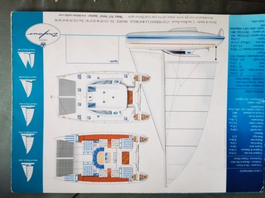 Catamaran Nautitech 475 Plan du bateau