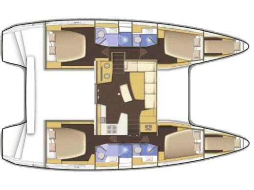 Catamaran Lagoon Lagoon 42 boat plan