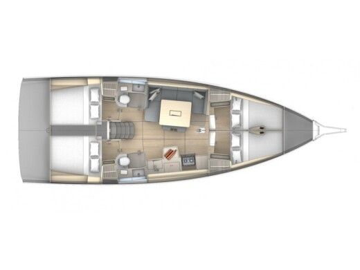 Sailboat  Dufour 41 boat plan