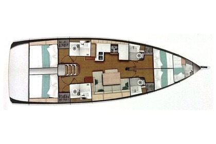 Charter Sailboat  Sun Odyssey 490 4 cabins Neo Klima