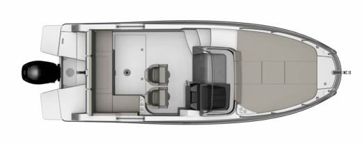 Motorboat Quicksilver Activ 755 Sundeck Plan du bateau
