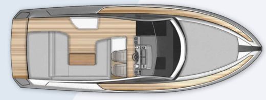 Motorboat Fairline Fairline 33 Boot Grundriss