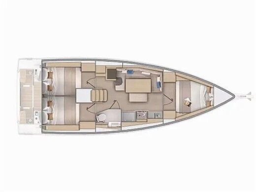 Sailboat  Oceanis 37.1 Boat design plan