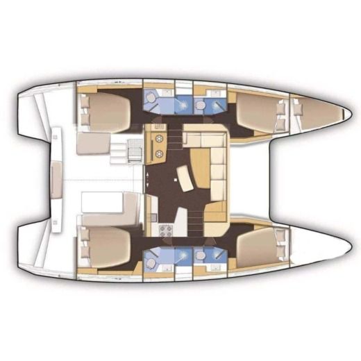 Catamaran  LAGOON 42 - NEPTUNE Boat design plan