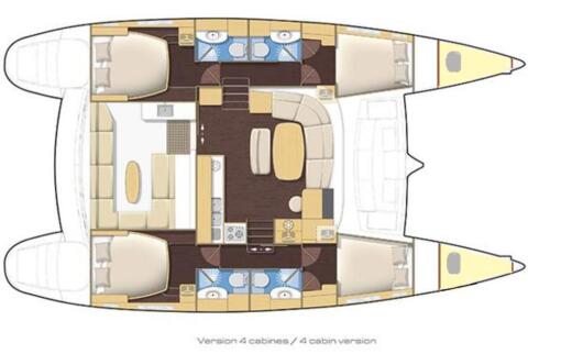 Catamaran Lagoon Lagoon 440 boat plan