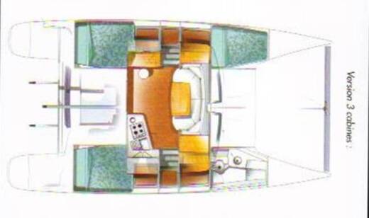 Catamaran Fountaine Pajot Mahe 36 boat plan