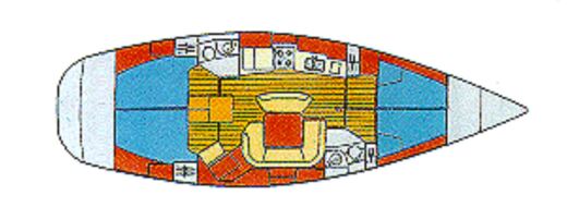 Sailboat Jeanneau Sun Odyssey 45.2 Planta da embarcação