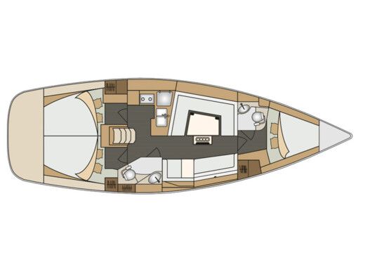 Sailboat  Elan Impression 40 boat plan