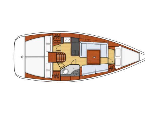 Sailboat Beneteau Oceanis 34 Boat design plan